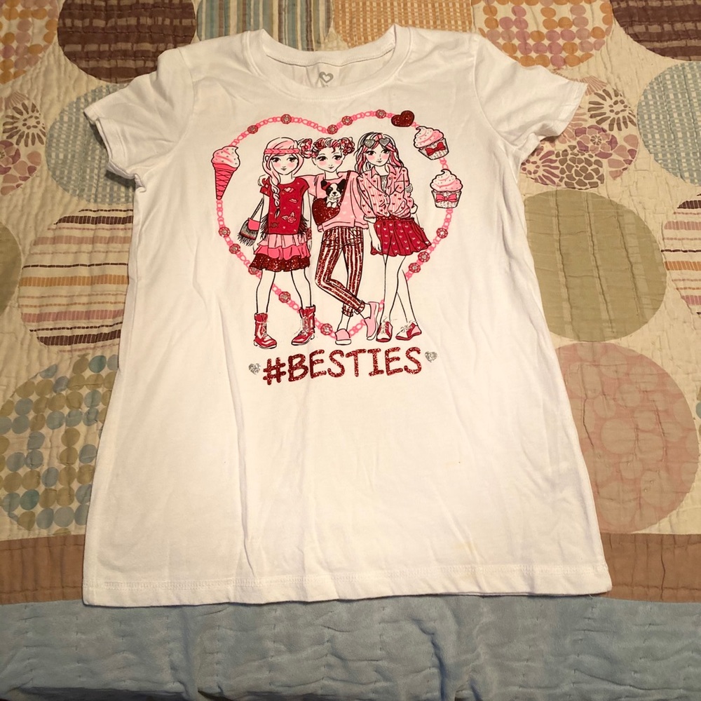 Girls size L besties shirt